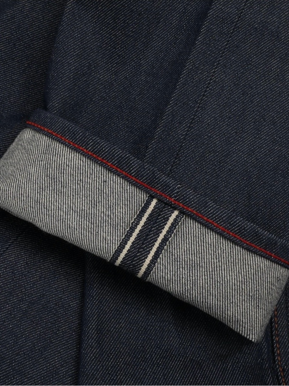LNWOT Gustin Made USA #535 California Slim Fit Raw Indigo Selvedge Jeans 34 #1 - Picture 6 of 9